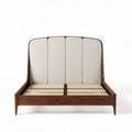 Upholstered bed frame with wooden slats - 210 x 160 x 120cm
