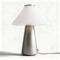 Glass table lamp with a modern design - 25 x 25 x 30cm