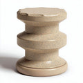 Ceramic accent stool for indoor or outdoor use - 30 x 30 x 40cm